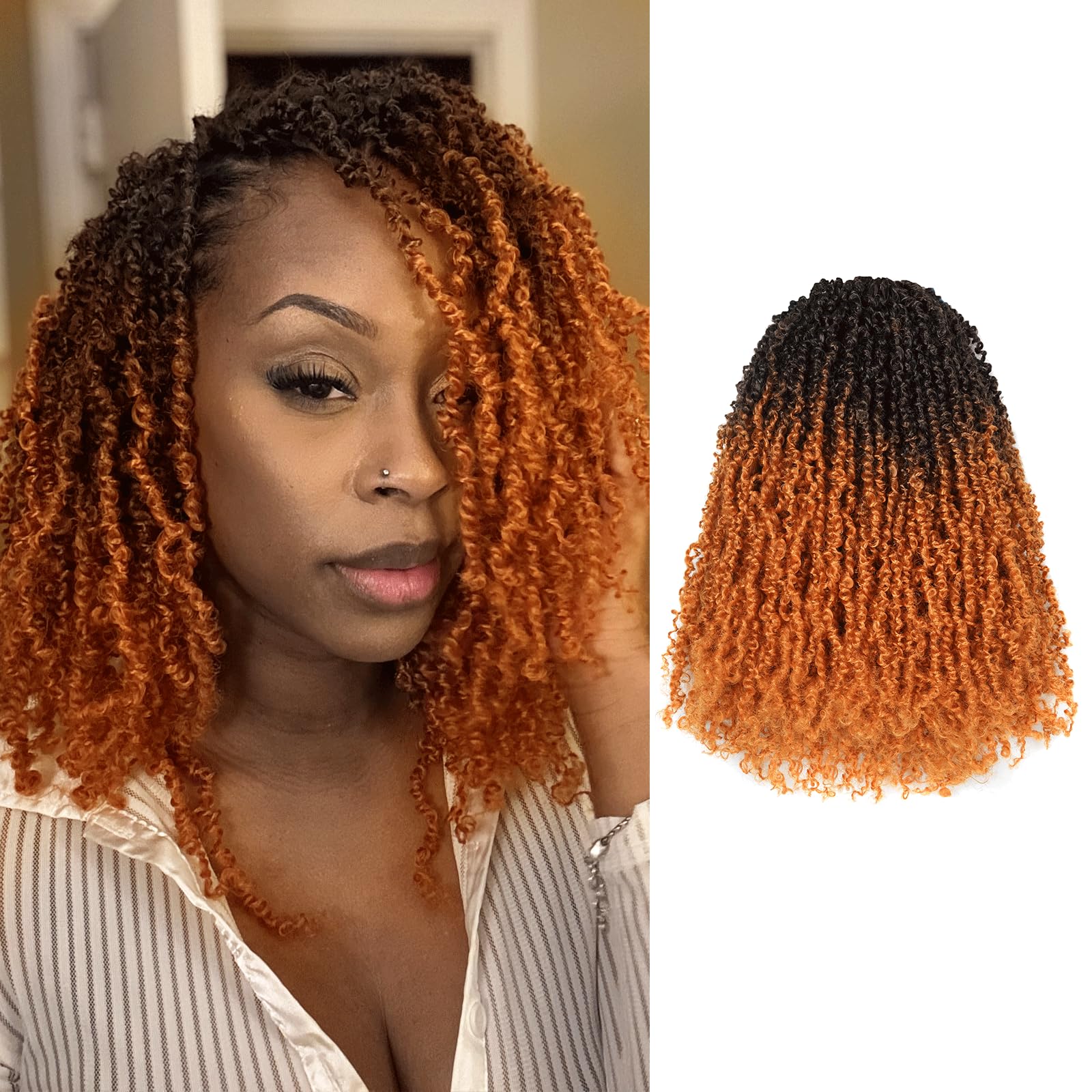 Amazon.com : Toyotress Yanky Twist Crochet Hair - 8 Inch 8 Packs